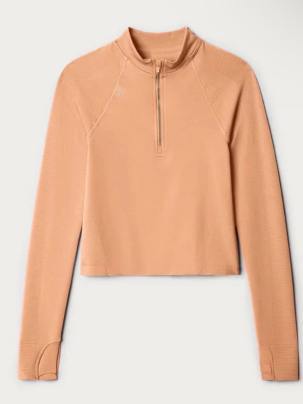 RHONE Breakaway Seamless 1/2 Zip - Orange Haze, size L